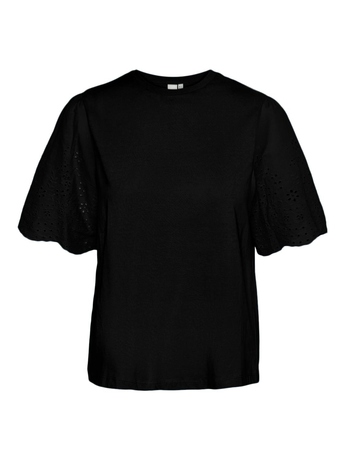 YASLEX T-Shirt - Black - VERO MODA & VILA Bergvik
